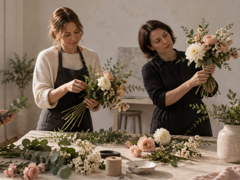 Современные формы и букеты под задачу
